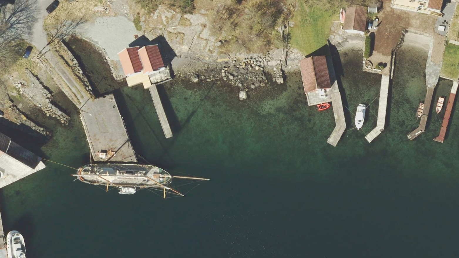 Flyfoto av kystomr&aring;de i Lundsv&aring;gen i Stavanger tatt i 2020. Kilde: Kartverket