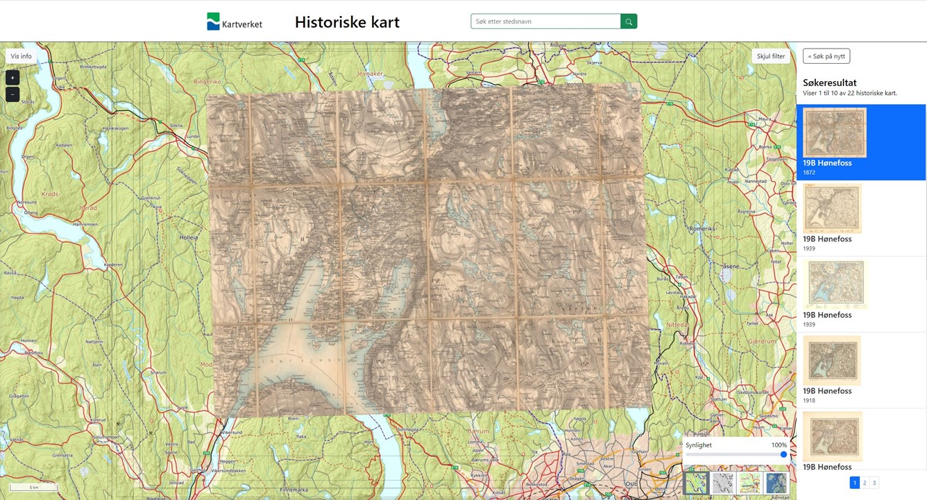 Historiske kart til Sommerhytta H&oslash;nefoss skjermdump.jpg